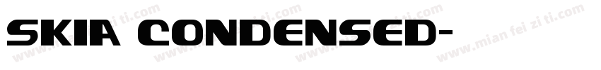 Skia Condensed字体转换